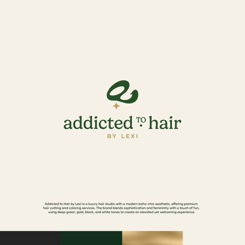 Boho Chich Modern Logo for Hair Business