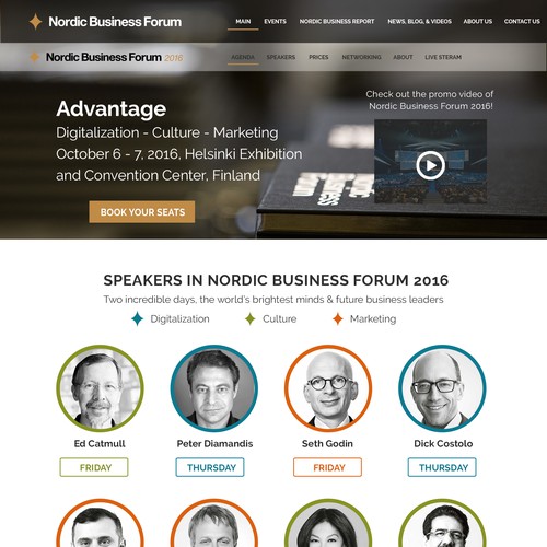 Nordic Business Forum website 