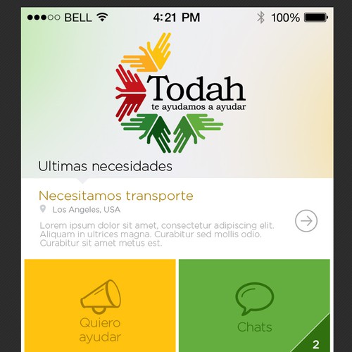 Mobile Application - Social Network of Favors & Aids