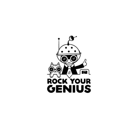 Fun and quirky logo for nerd creatives and young entrepreneurs.