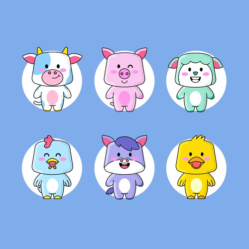 Farm Animal Characters 