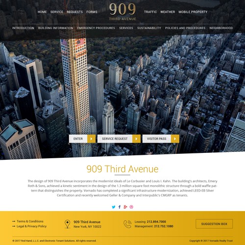 Premium luxury website for a Avenue