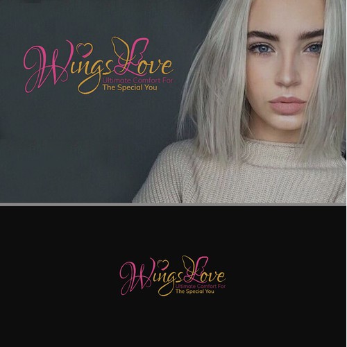 Logo design concept for Wings love