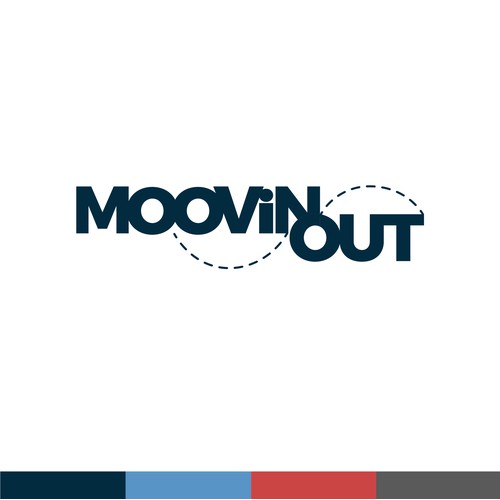 Moovin out logo design