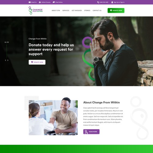 99nonprofits: Mental Health prevention without medication wants fresh looking website