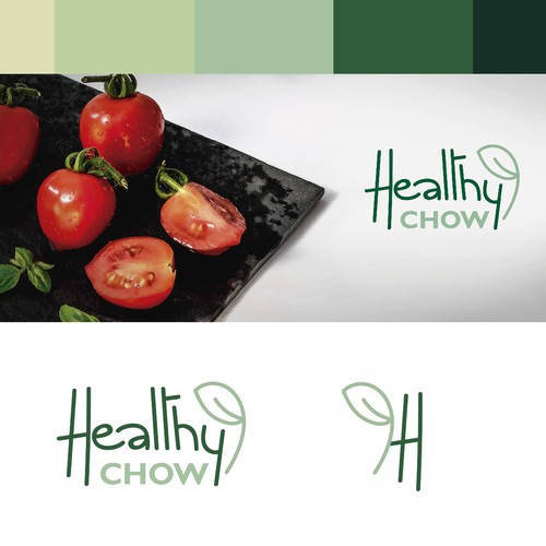 Logo for a healthy recipes website