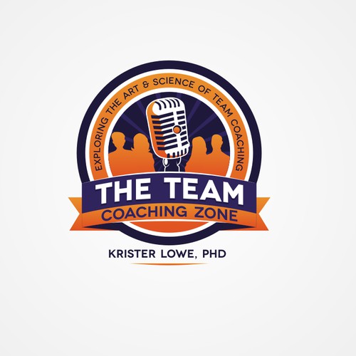 Design an inspiring/dyanmic logo for my podcast: The Team Coaching Zone