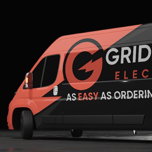 Creative and bold van wrap