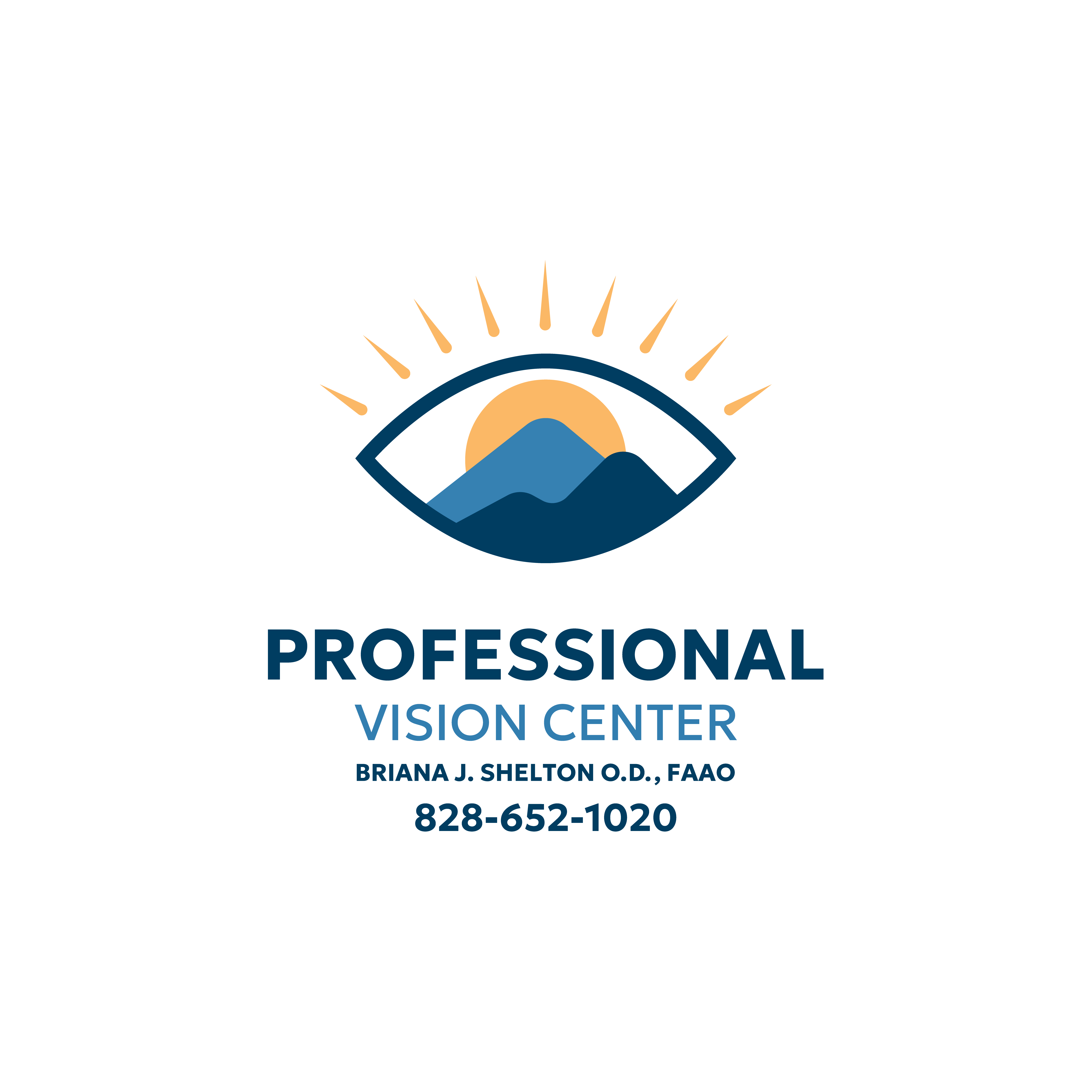 “Eye” catching logo for optometry office in Blue Ridge Mountains