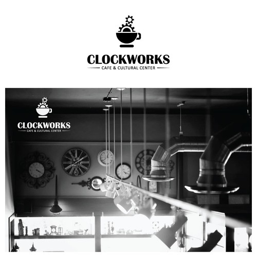 logo for Clockworks Cafe & Cultural Center
