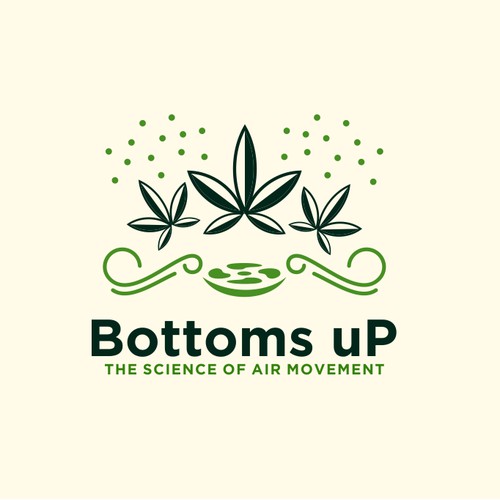Logo Design Contest for 'Bottoms uP' Vertical Air System in Cannabis Grow Operations