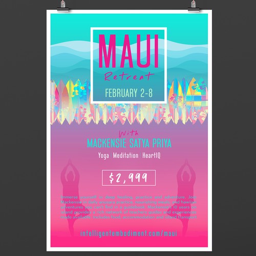 Maui Yoga Retreat Poster