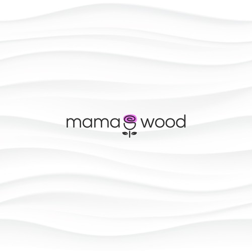 mama's wood logo concept