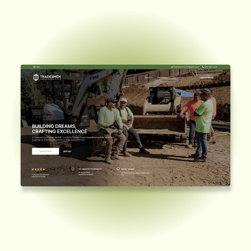 Sacramento Construction Company Website