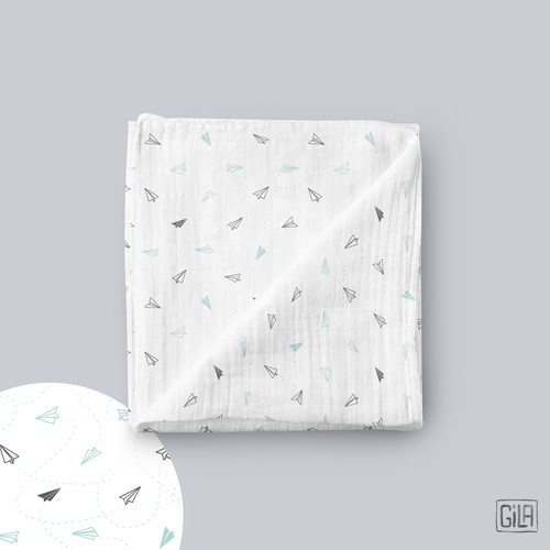 Organic muslin swaddle blanket