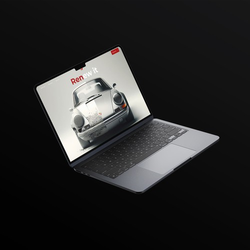 Porsche Automotive Parts UI Website Design 
