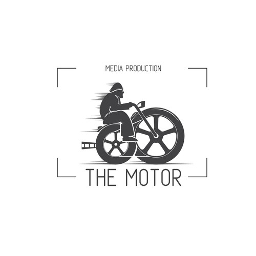 hand-drawn logo for Motor media production company