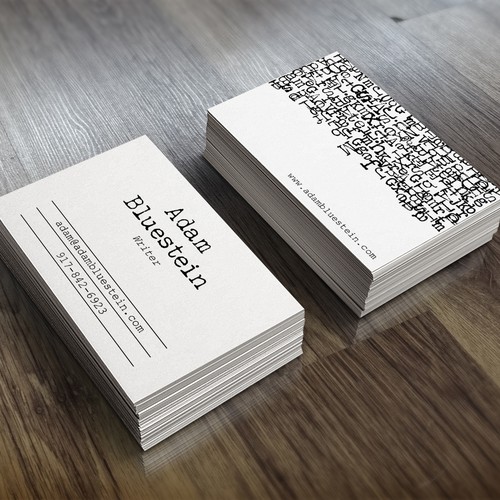 Business Card for a writer