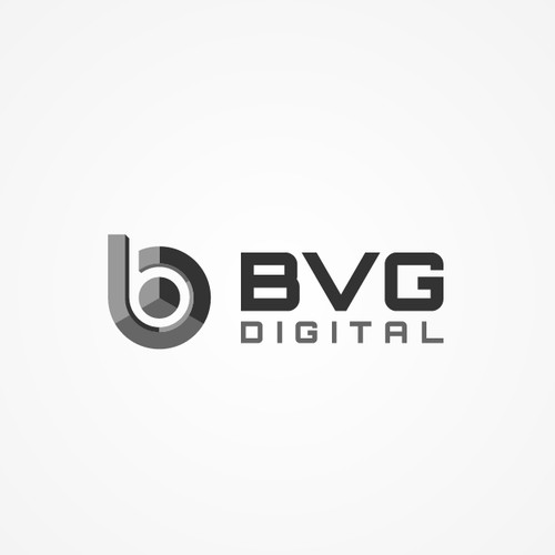 Abstract 3D logo for digital photography services company