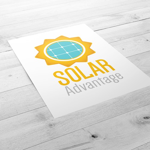 Logo design concept 2 - Solar Advantage
