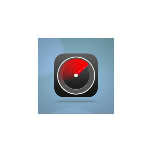 Accelerated study app iOS icon in flat style