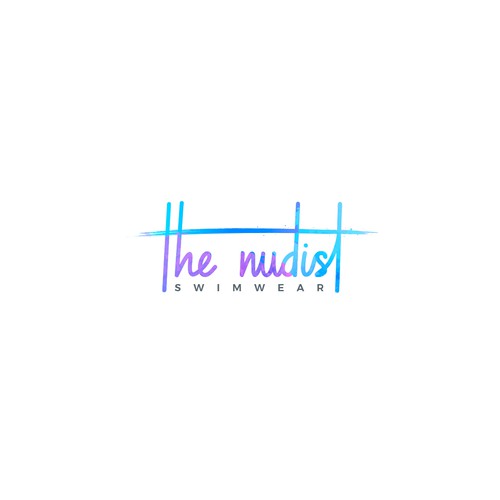 Design an original logo for a fun new swimwear brand called The Nudist
