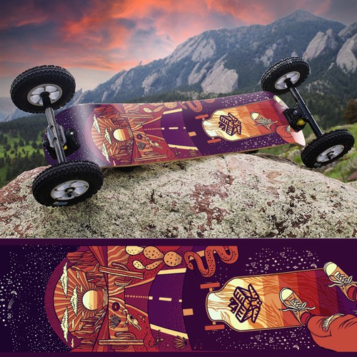 Artistic Longboard/Skateboard design 