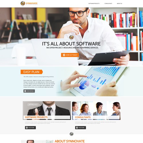 New website for new, creative consultant and software agency in Denmark