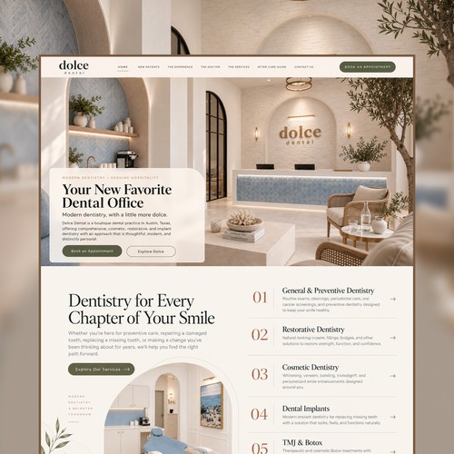 Luxury website for Dental Office. 