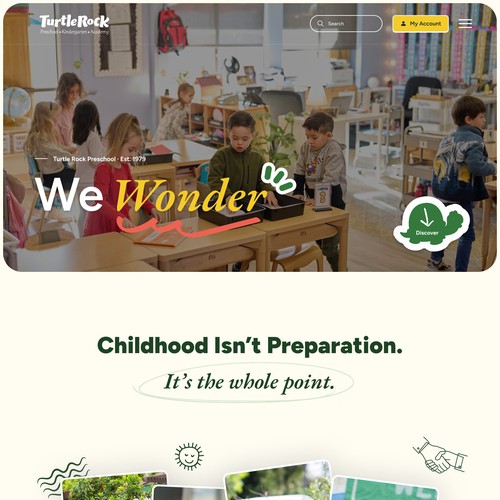 Premier Early Childhood School Website Redesign