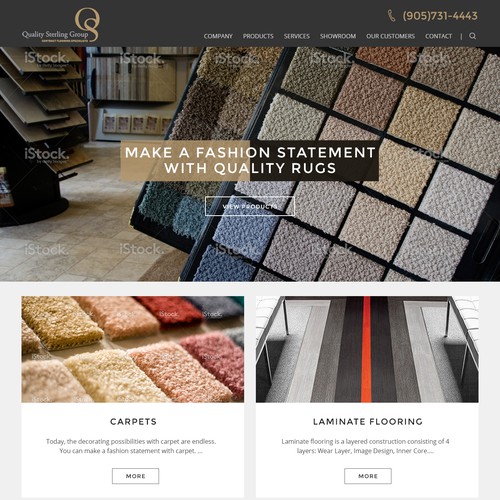 Webdesign for Canada's Largest Flooring Company