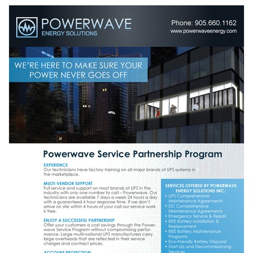 Service Partnership Brochure