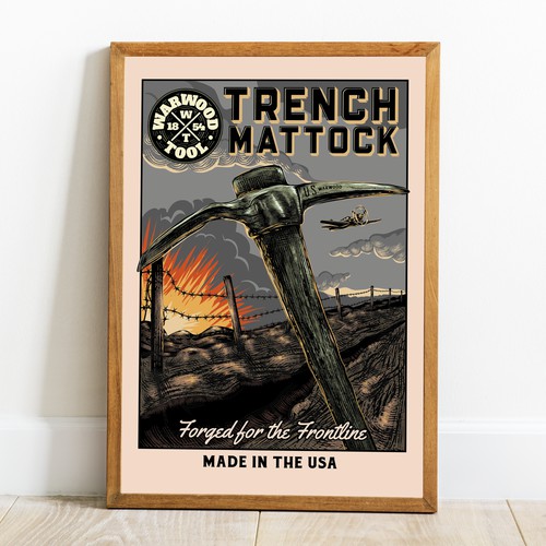 Trench Mattock Poster Design