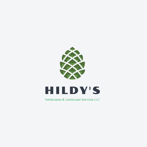 simple pinecone logo