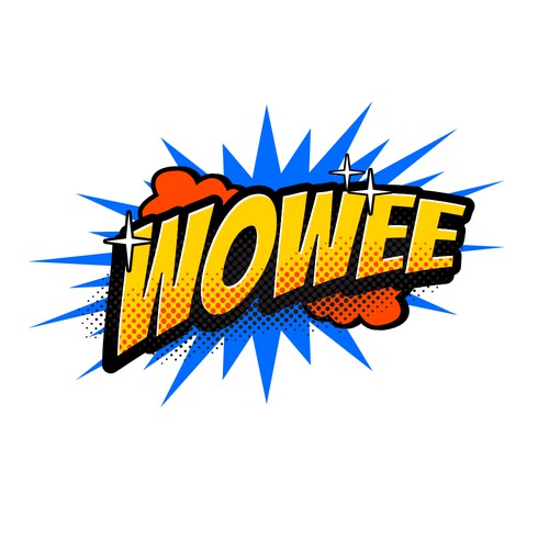 Wowee Pop Art Logo Design