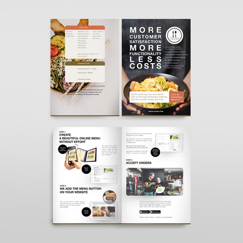 Flyer for online system restaurant