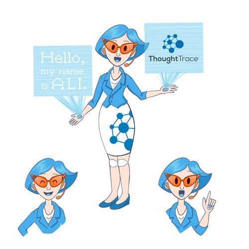 Ali the robot-human secretary mascot