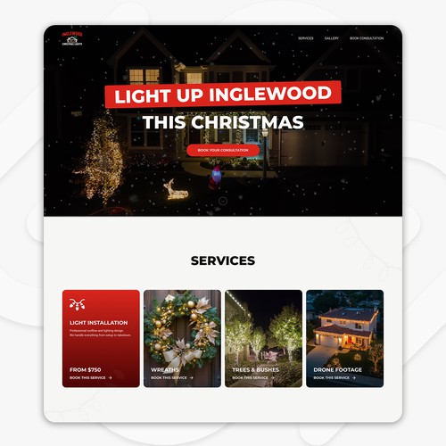 Squarespace Website for Inglewood Christmas Lights – By NoJoke Agency