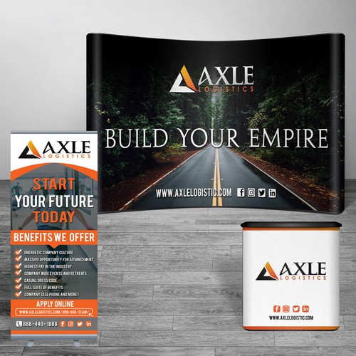 Create eye catching banners for Axle Logistics recruiting!