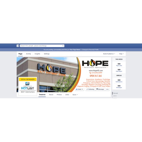 Hope facebook cover love