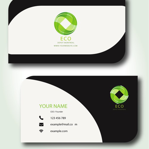 ECO DEPOT MONTREA Brand and identity business card
