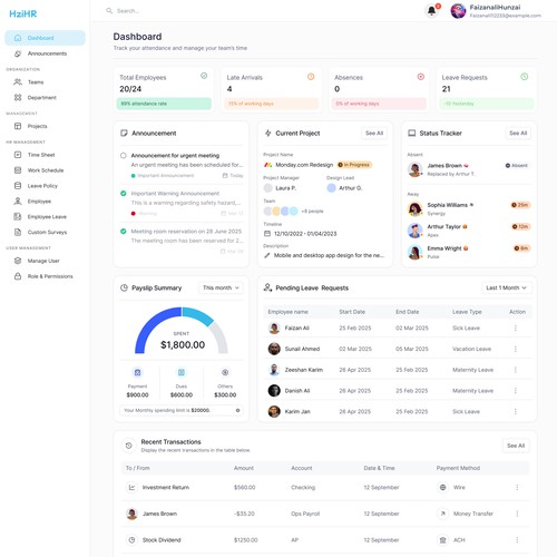 Dashboard Design Web