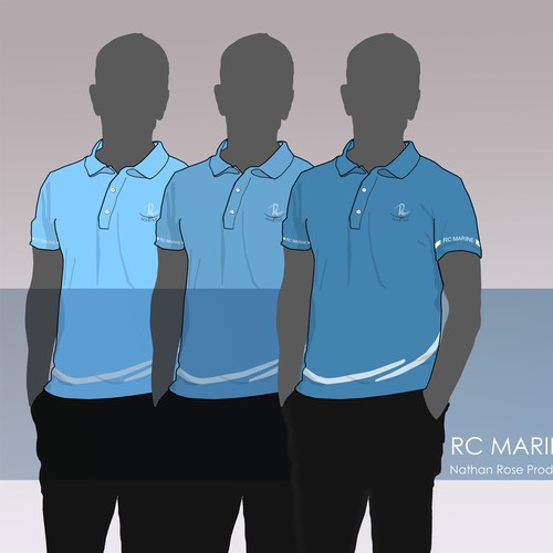 RC MARINE Blue Polo