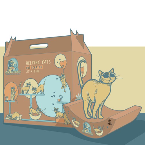 Scratcher box