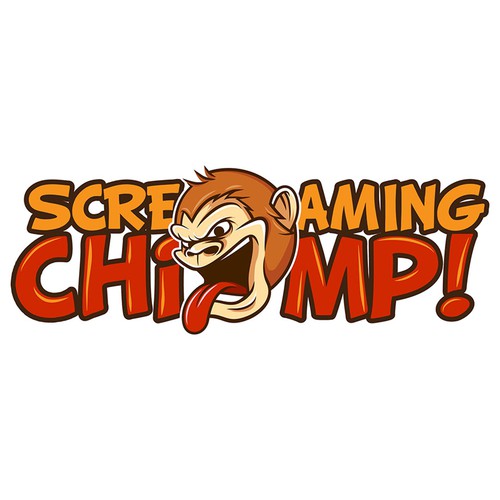 Logo Concept for Screaming Chimp