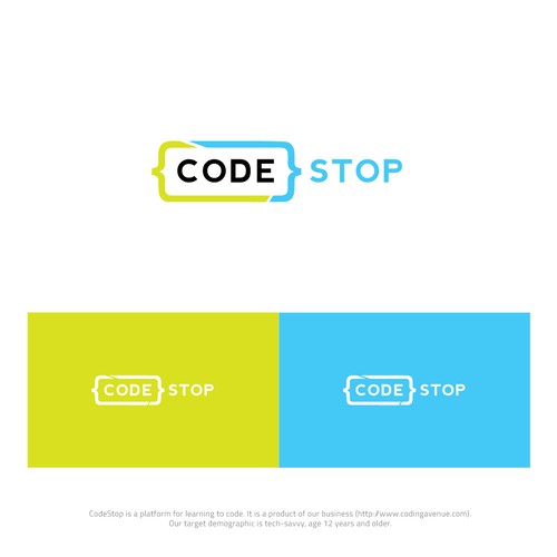 CodeStop Logo Design Concept