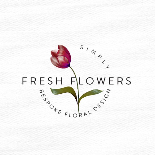 Bespoke floral logo design