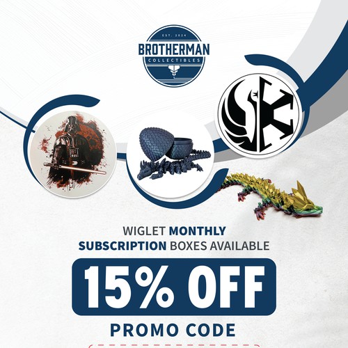 Brotherman Collectibles — Monthly Subscription Box Promo Graphic Design
