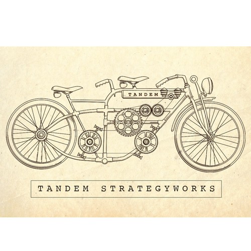 Ilustration Tandem bycicle
