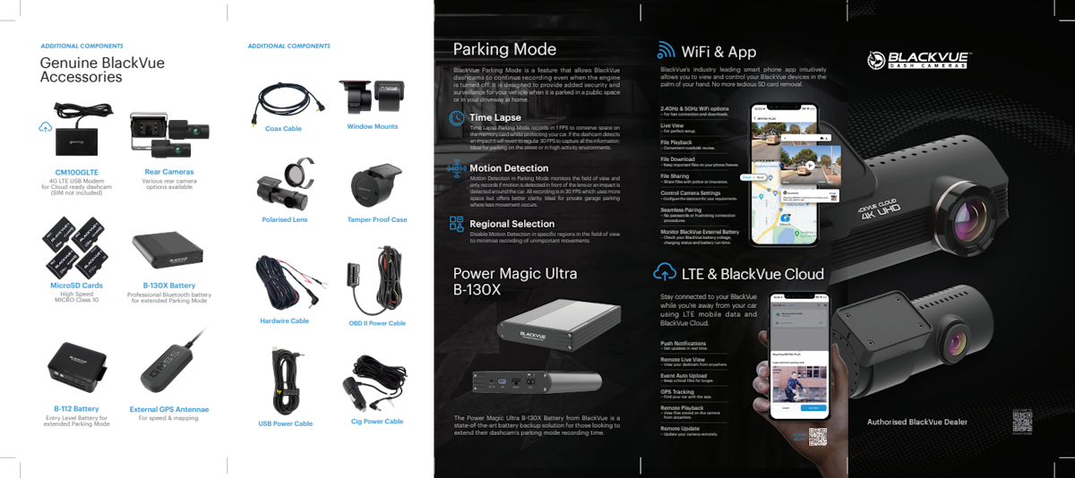 BlackVue A4 Catalogue Update (DR770X BOX PRO + Accessories)